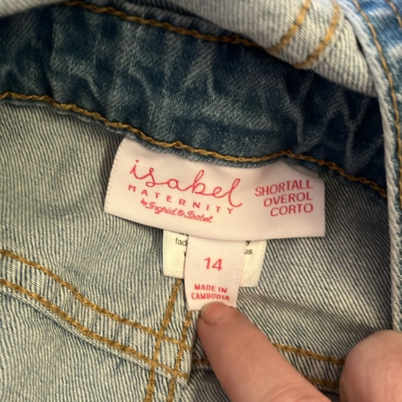 Isabel Maternity overall jeans shorts - Picture 10 of 12